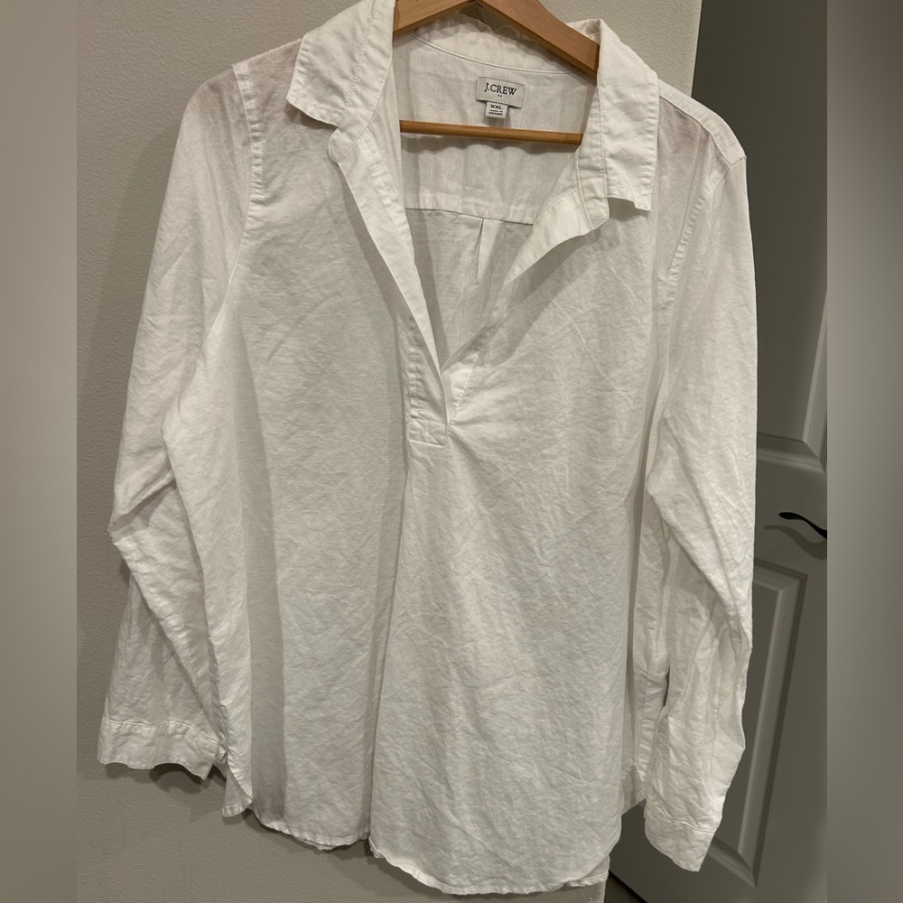 J. Crew Factory White Blouse